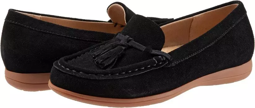 Лоферы Dawson Trotters, черная замша