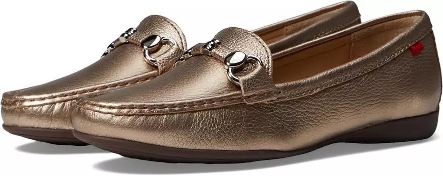 Лоферы Deborah Loop Marc Joseph New York, цвет Champagne Metallic Grainy