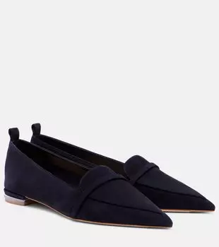 Лоферы Dora из замши Malone Souliers, Midnight/Midnight