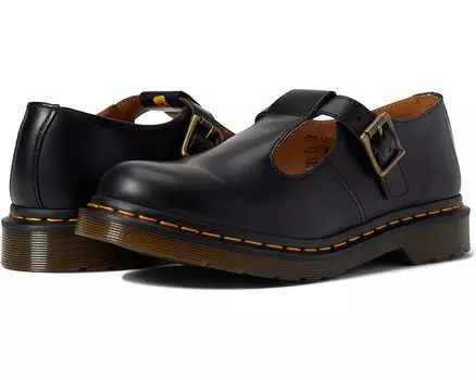 Лоферы Dr. Martens Polley T-Bar Mary Jane, цвет Black Smooth