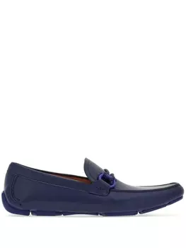 Лоферы Driver с декором Gancini Ferragamo, синий