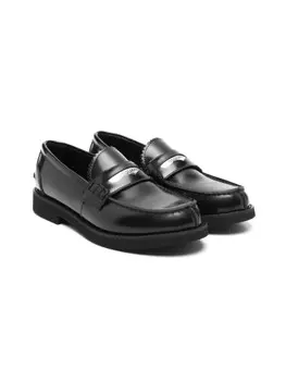 Лоферы DSQUARED2 KIDS с логотипом, черный