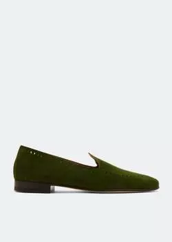Лоферы EDHN Hamptons loafers, зеленый