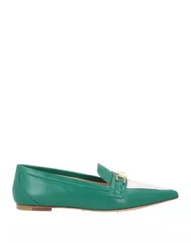 Лоферы Elisabetta Franchi, зеленый