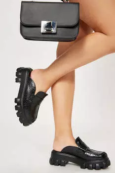 Лоферы Fashion Nova BUTU, черный