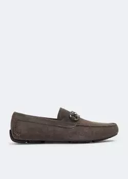 Лоферы Ferragamo Gancini Driving, серый