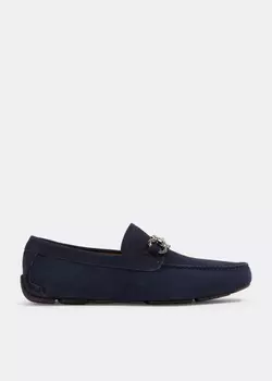 Лоферы Ferragamo Gancini Driving, синий