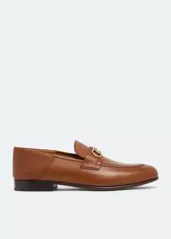 Лоферы Ferragamo Gancini Mule, коричневый