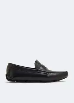 Лоферы Ferragamo Newton Driver, черный