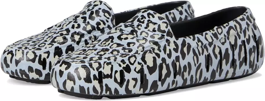 Лоферы Floafers Posh Driver Animal Print, цвет Snow Leopard/Black