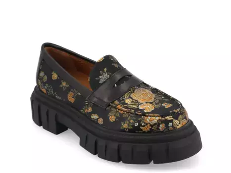 Лоферы Flora Platform Loafer Taft, черный/мультиколор