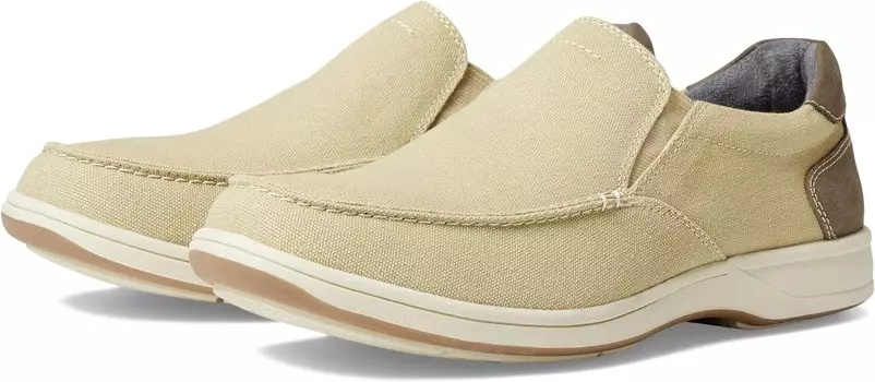 Лоферы Florsheim Lakeside Canvas Moc Toe Slip-On, цвет Sand Canvas