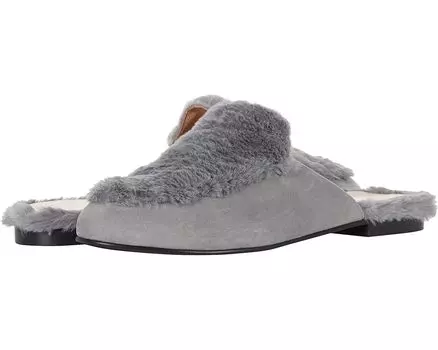Лоферы French Sole Comb, цвет Light Grey Suede/Faux Fur