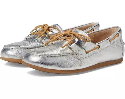 Лоферы Frye Naya Boat Shoes, серебряный