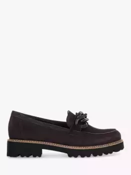 Лоферы Gabor Squeeze Suede Chunky, цвет chocolate