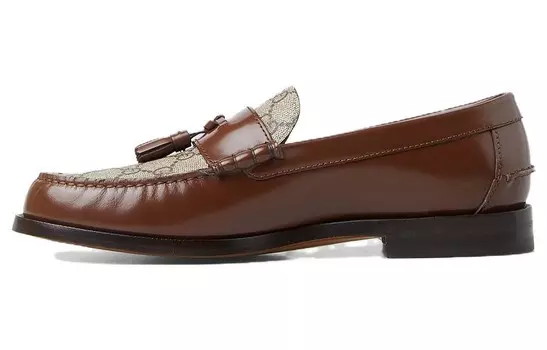 Лоферы GG Canvas с кисточками Gucci