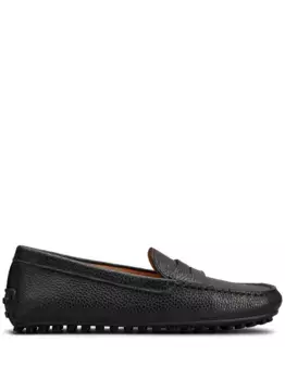 Лоферы Gommino из зернистой кожи TOD'S, черный