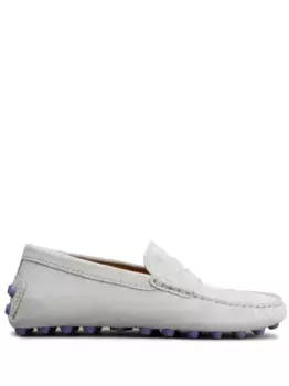 Лоферы Gommino с тисненым логотипом TOD'S, серый