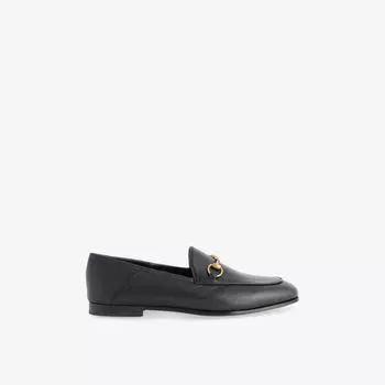 Лоферы Gucci Horsebit с пряжкой, черный