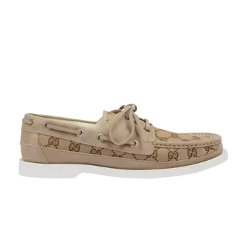 Лоферы Gucci Lace Up Loafer, коричневый