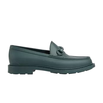 Лоферы Gucci Loafer 'Lacquered Horsebit - Vintage Green', зеленый