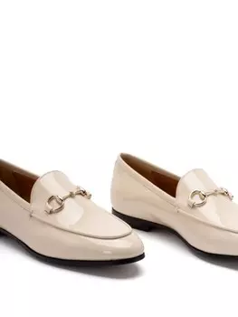 Лоферы Gucci с отделкой Horsebit, серый
