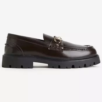 Лоферы H&M Chunky, темно-коричневый