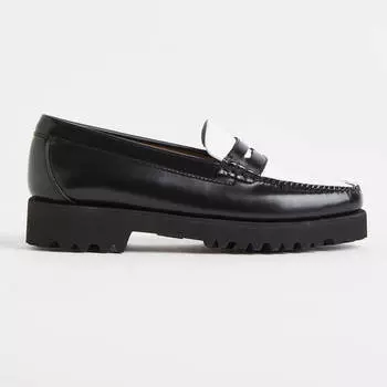 Лоферы H&M x G.H. Bass Weejuns 90s Penny, черный/белый (Размер 37 RU)