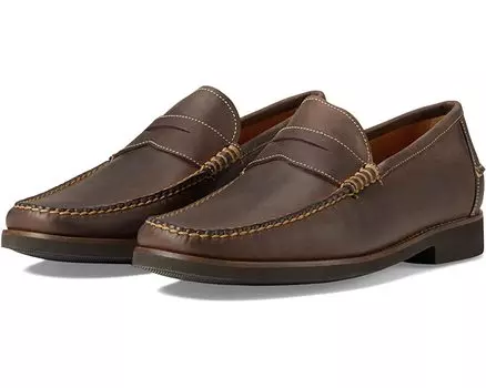 Лоферы Handsewn Leather Penny Loafer Peter Millar, шоколад