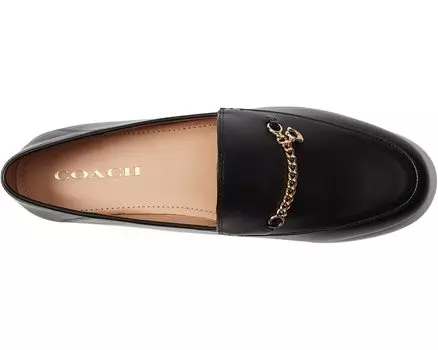 Лоферы Hanna Leather Loafer COACH, черный