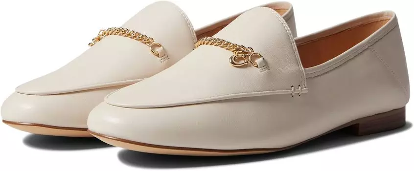 Лоферы Hanna Leather Loafer COACH, цвет Chalk