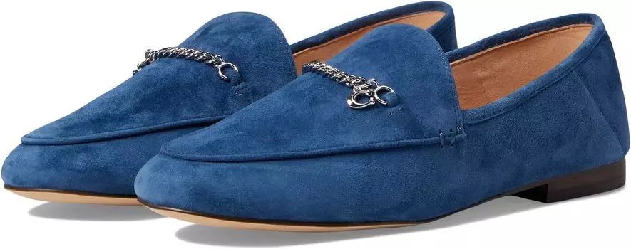 Лоферы Hanna Suede Loafer COACH, цвет True Blue