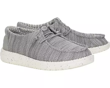 Лоферы Hey Dude Kids Wally Stretch Sox, серый