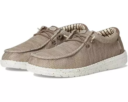 Лоферы Hey Dude Kids Wally Stretch Sox, цвет Walnut