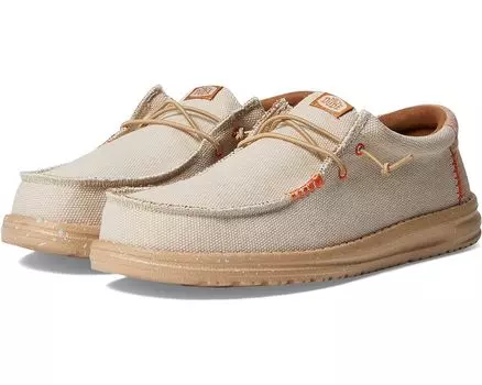 Лоферы Hey Dude Wally Coastline Jute, серебряный