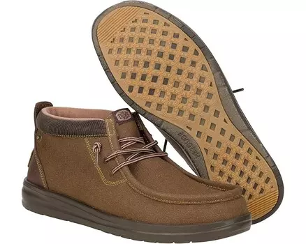 Лоферы Hey Dude Wally Mid GripR Workwear, темно-корчневый