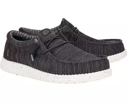 Лоферы Hey Dude Wally Stretch Sox, черный/белый