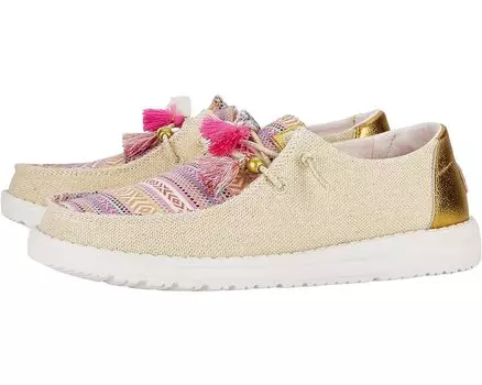 Лоферы Hey Dude Wendy Boho Festival, цвет Natural/Multi