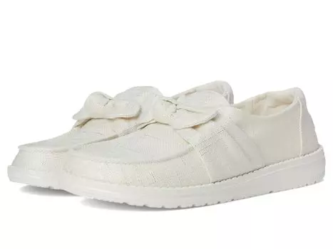 Лоферы Hey Dude Wendy Bow Shimmer, цвет Metallic Silver