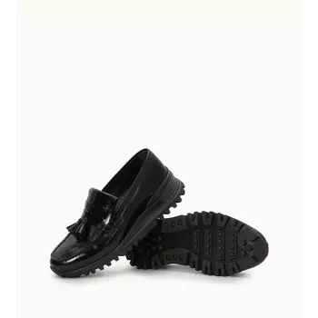 Лоферы из блестящей кожи TOD's, черный