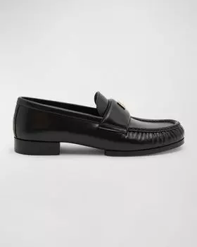 Лоферы из кожи ягненка с логотипом Givenchy, цвет Black