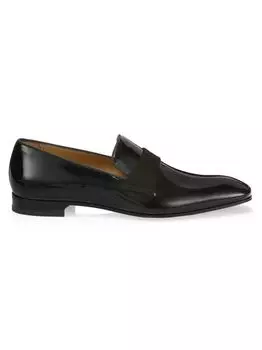 Лоферы из лакированной кожи Heron Paul Stuart, черный