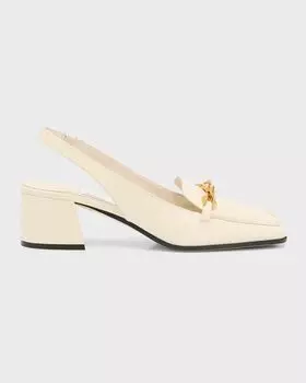 Лоферы из лакированной кожи Tilda на блочном каблуке Jimmy Choo, цвет Latte