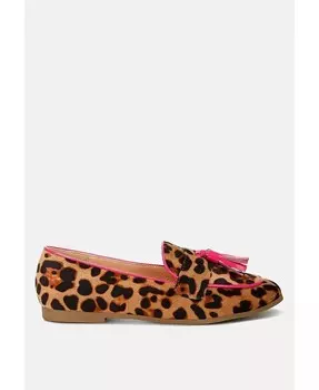 Лоферы из микрозамши Folklore с кисточками Rag & Co, мультиколор
