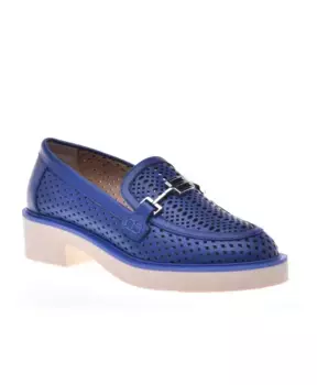 Лоферы из телячьей кожи Baldinini, синий