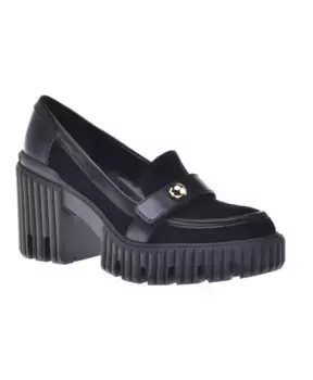 Лоферы из замши Baldinini, черный