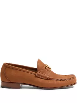 ЛОФЕРЫ ИЗ ЗАМШИ Valentino Garavani VLOGO SIGNATURE, коричневый