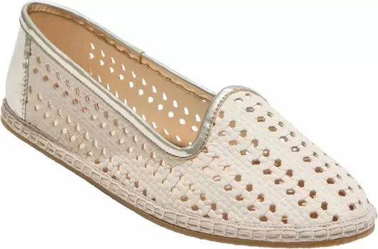 Лоферы Jack Rogers Conwell Slip On - Nubuck, цвет Ivory/Platinum