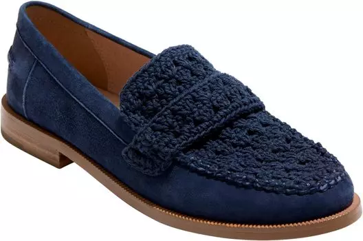 Лоферы Jack Rogers Dale Loafer - Crochet/Suede, цвет Midnight