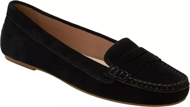 Лоферы Jack Rogers Meyers Penny Moc - Suede, черный